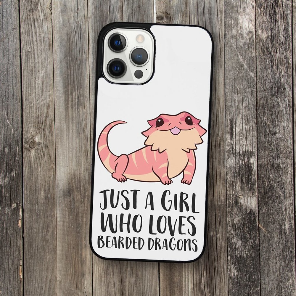 Just a Girl Who Loves Bearded Dragons Lizard Reptile iPhone Case